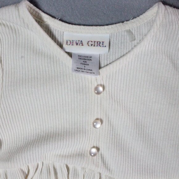 Tween Diva Babydoll Top & Flared Patchwork Pants Set NWT Size 5 - Picture 3 of 8